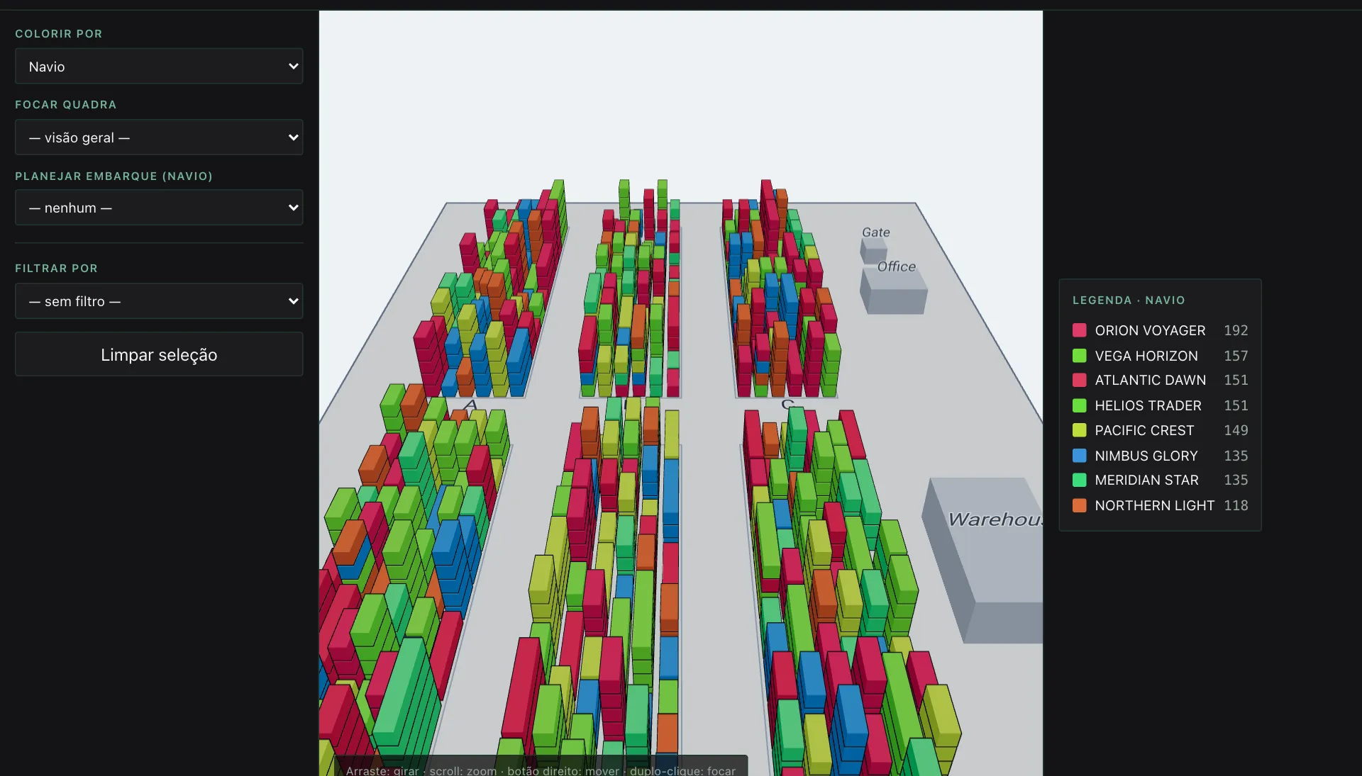 Prévia — Gêmeo digital 3D de pátio